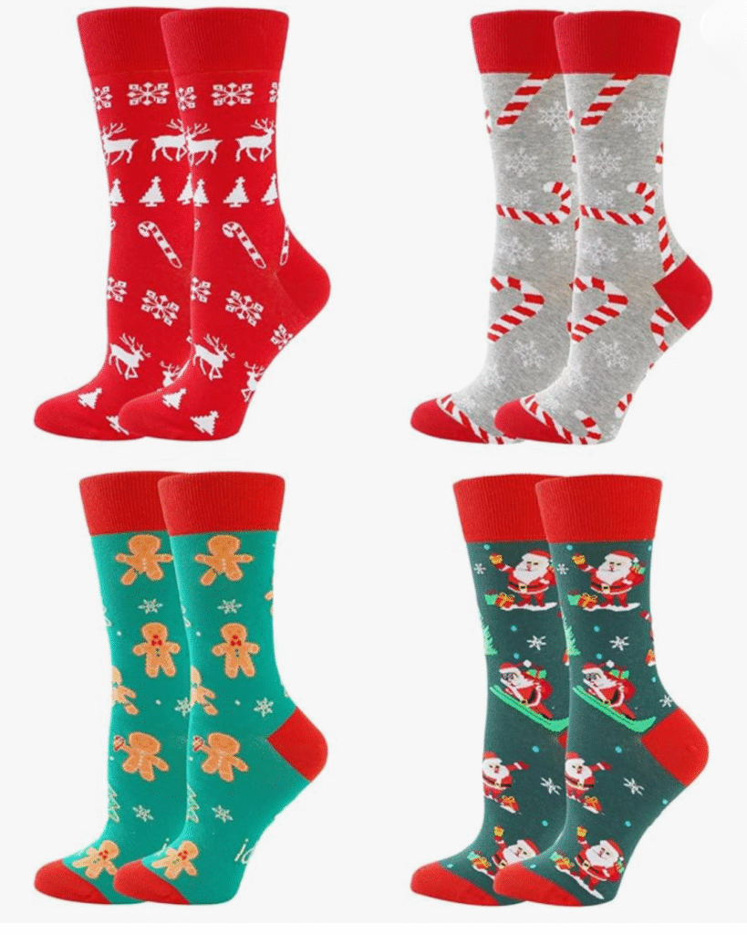 christmas gift ideas for teachers - holiday themed socks