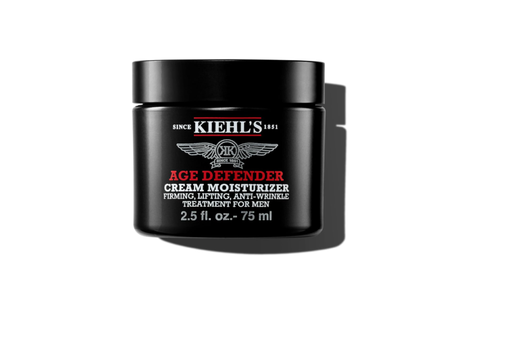 a jar of Kiehl's Age Defender Moisturizer--2025 Best Men's Skincare Brands
