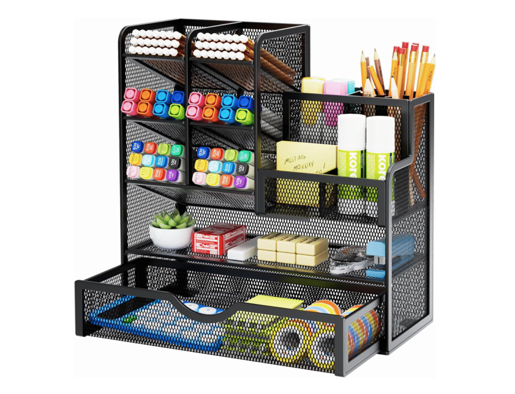 Christmas gift ideas for teachers - desk organizer for supplies