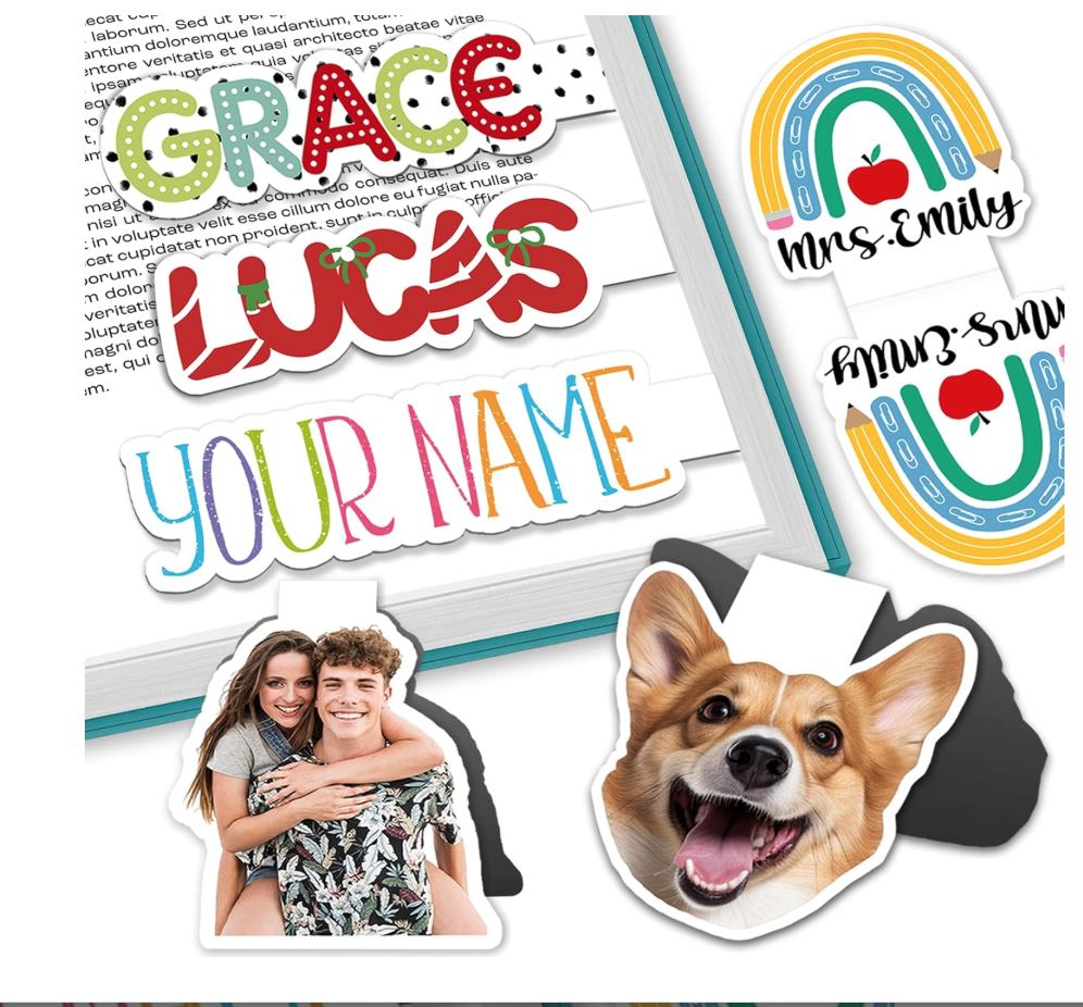 christmas gift ideas for teachers - personalized bookmark