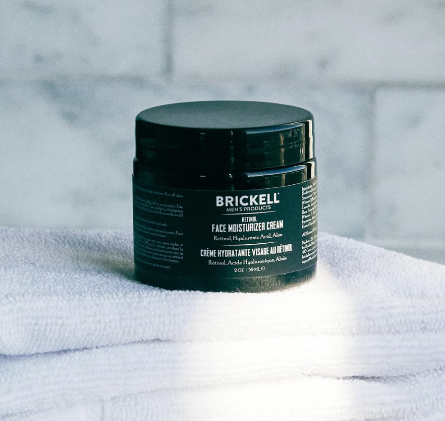 Brickell Men's Retinol Face Moisturizer Cream For Men, Natural & Organic, Anti-Wrinkle Face Night Cream with Retinol & Hyaluronic Acid To Reduce Fine Lines and Even Skin Tone