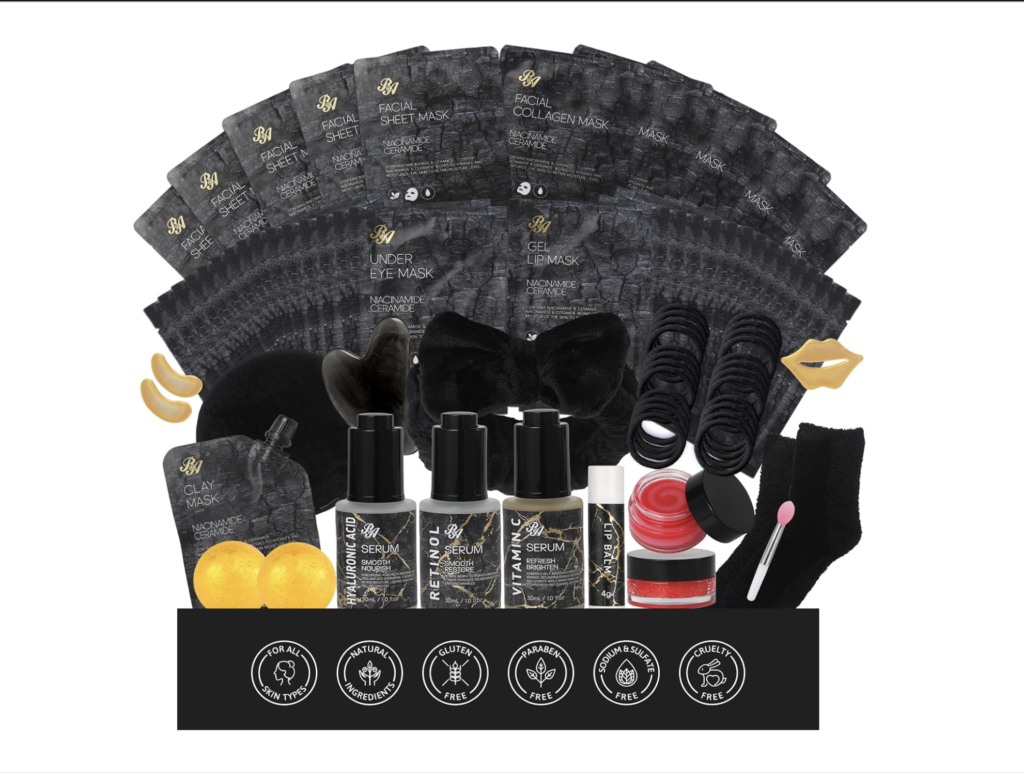 valentines gift box for her - facial gift basket