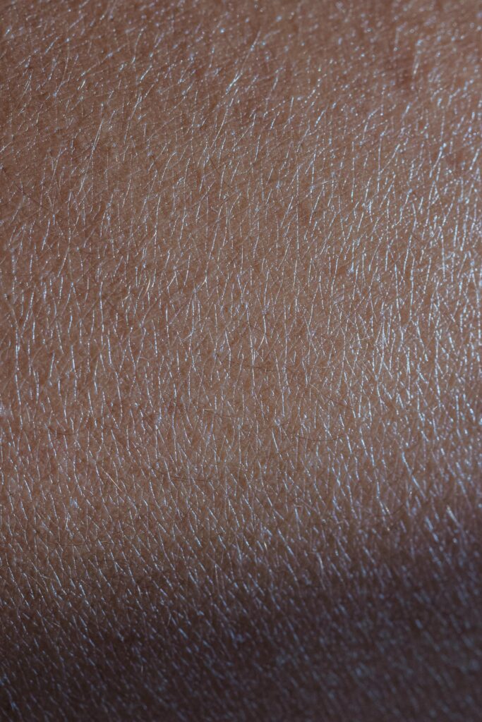 real skin texture up close