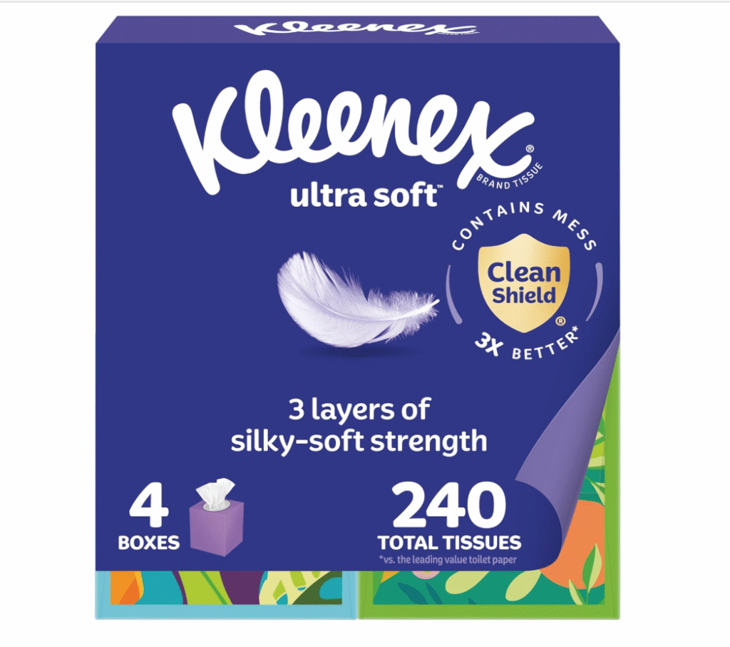 back to school - box of kleenex for school supplies