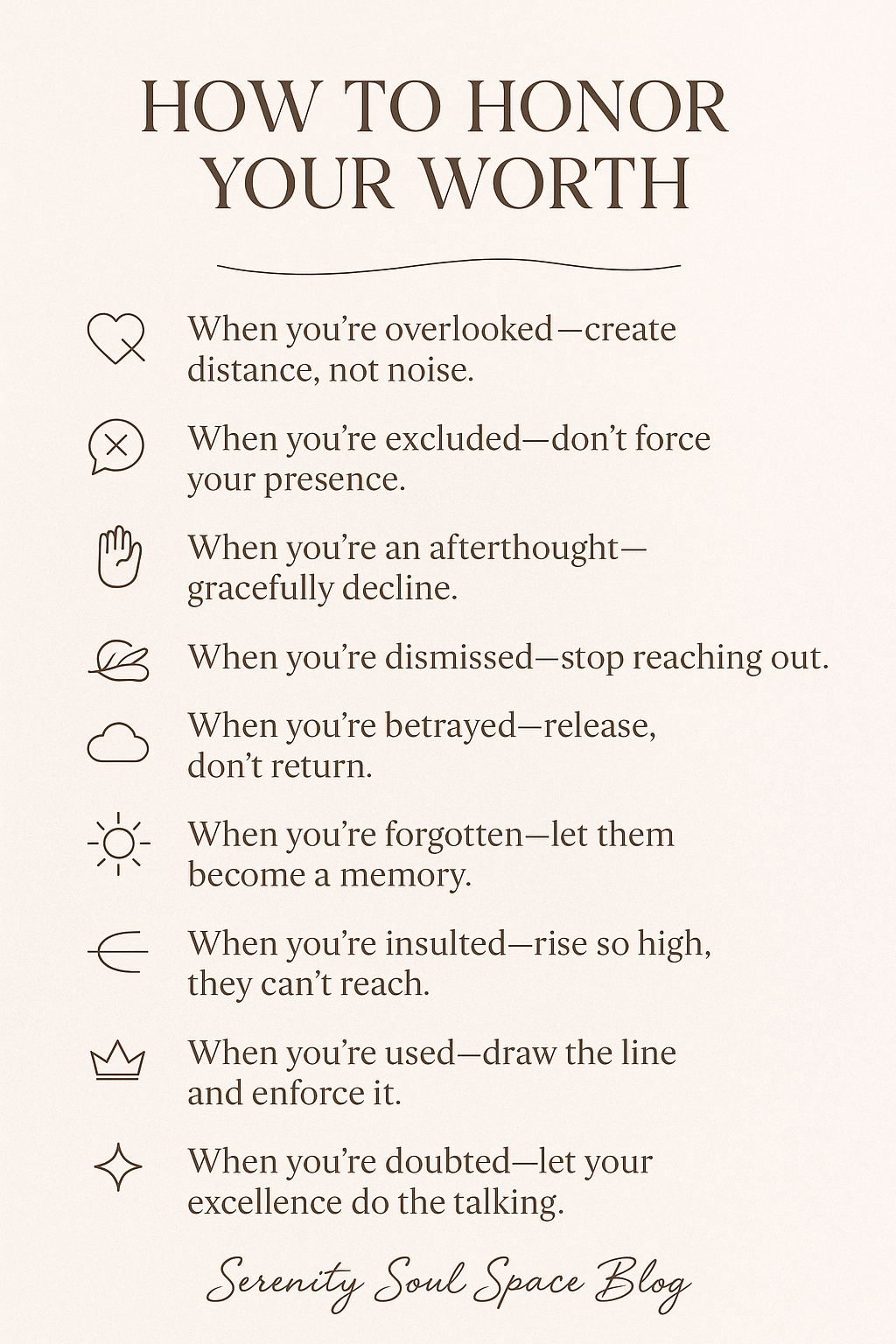 how to honor your worth Pinterest pin