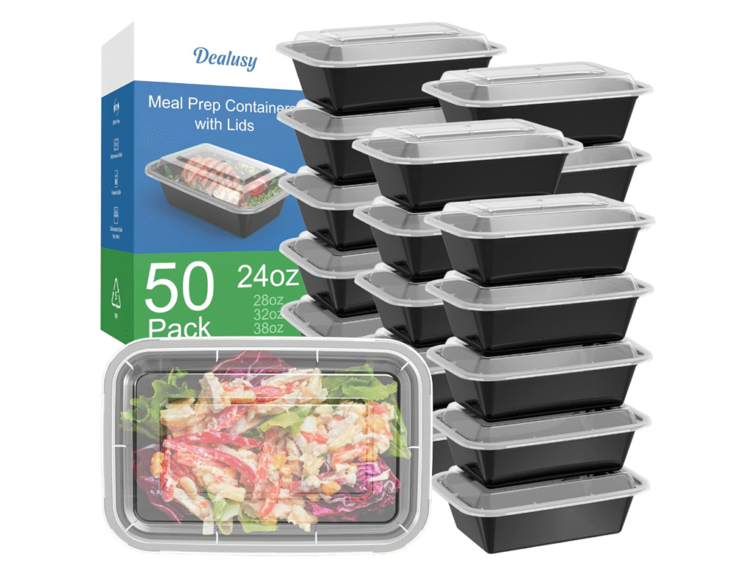 30 day glow up challenge -meal prep containers