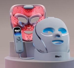 The Best LED Face Masks on Amazon -the Shark CryoGlow LED Face Mask with Under-Eye Cooling, Anti-Aging & Blemish Repair