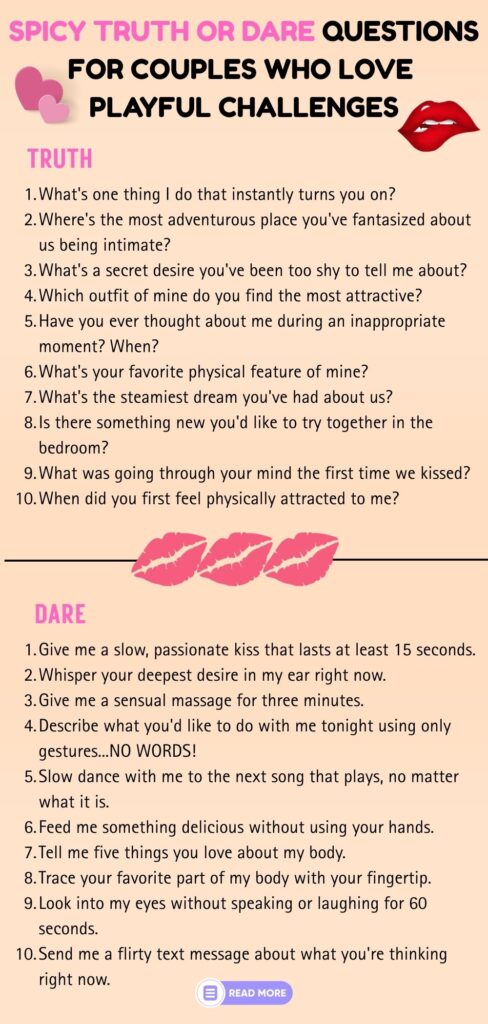 Spicy Truth or Dare Question for Couples Pinterest pin for this article